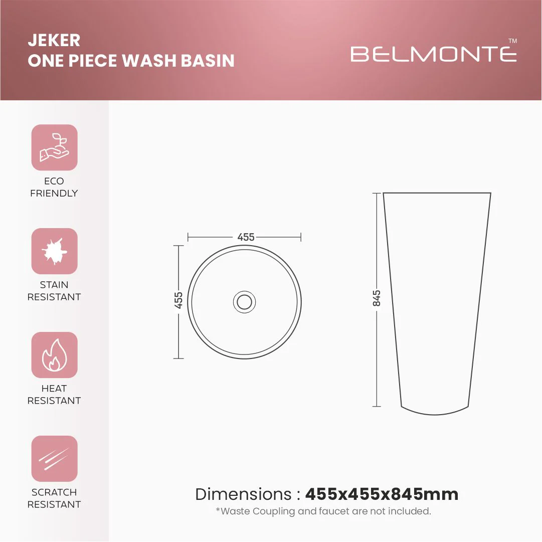 Designer One Piece Basin (Jeker 21) - Image 4