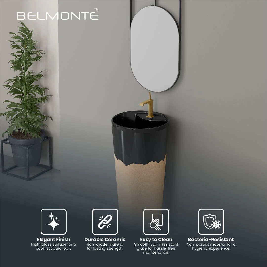 Designer One Piece Basin (Jeker W/B 03) - Image 5