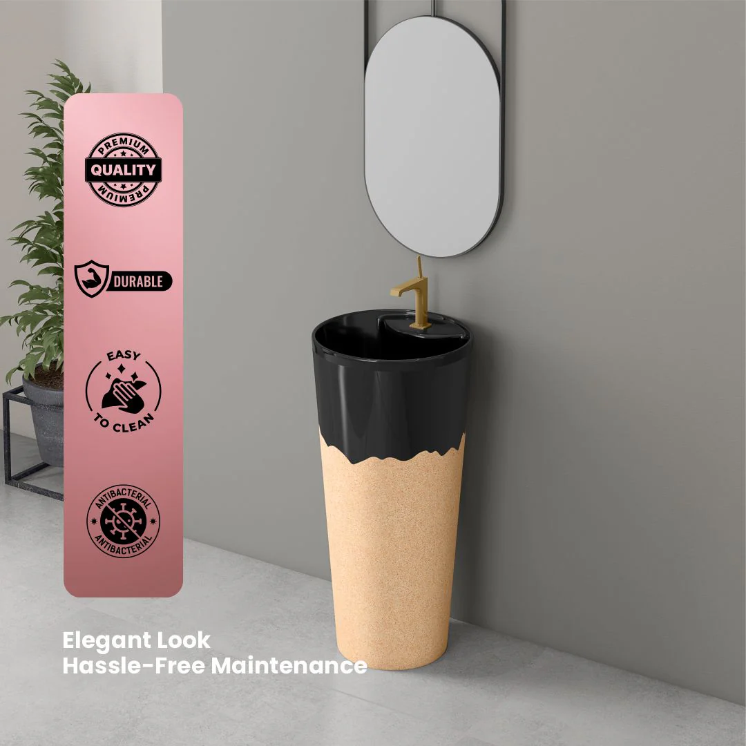Designer One Piece Basin (Jeker W/B 03) - Image 6