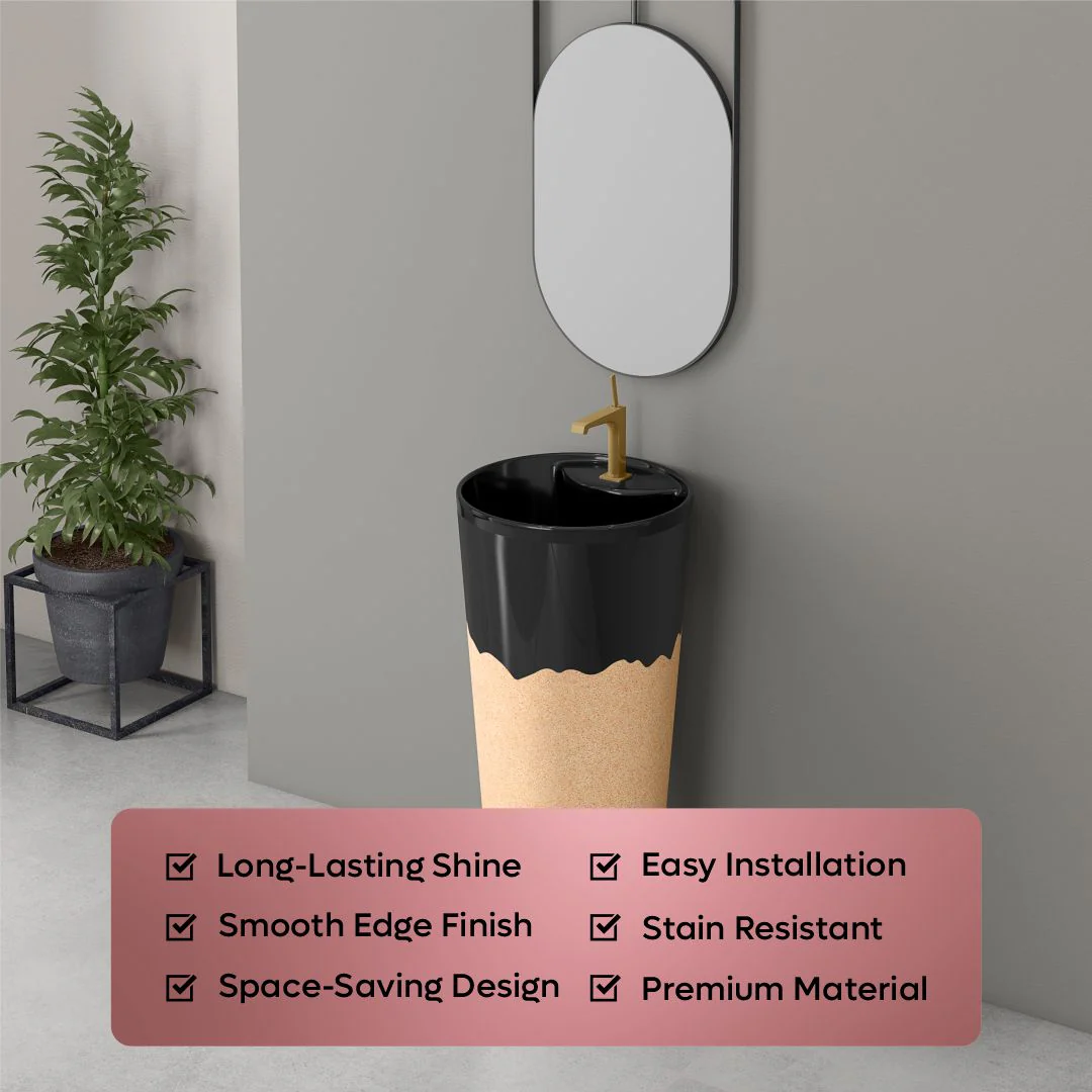 Designer One Piece Basin (Jeker W/B 03) - Image 8
