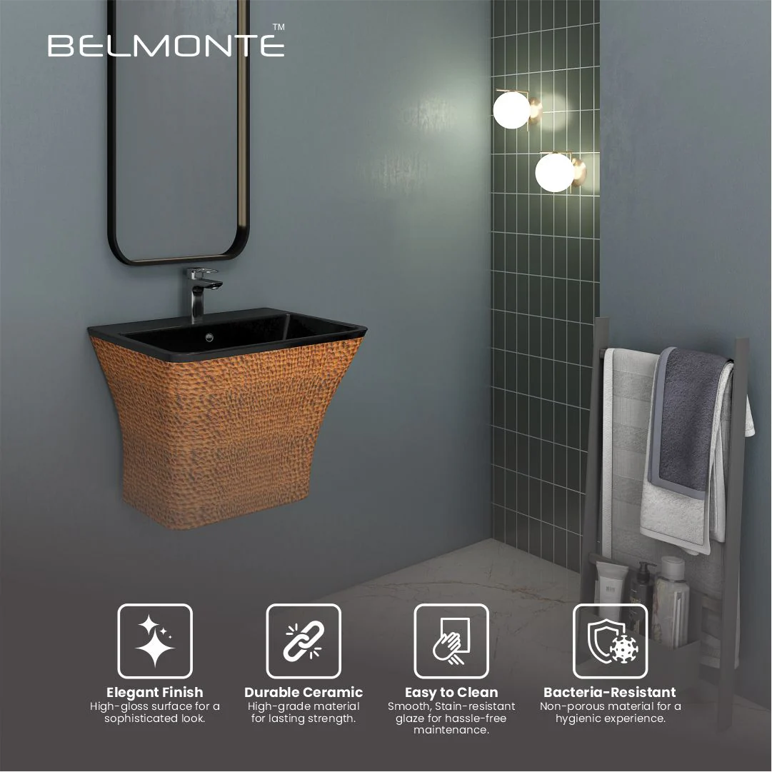 Designer One Piece Half Basin (Cubix 11) - Image 5