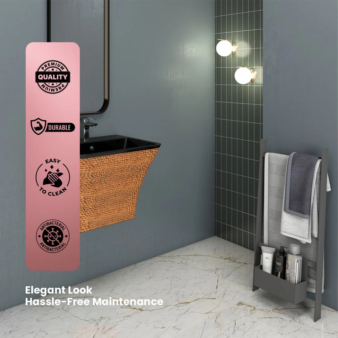 Designer One Piece Half Basin (Cubix 11) - Image 6