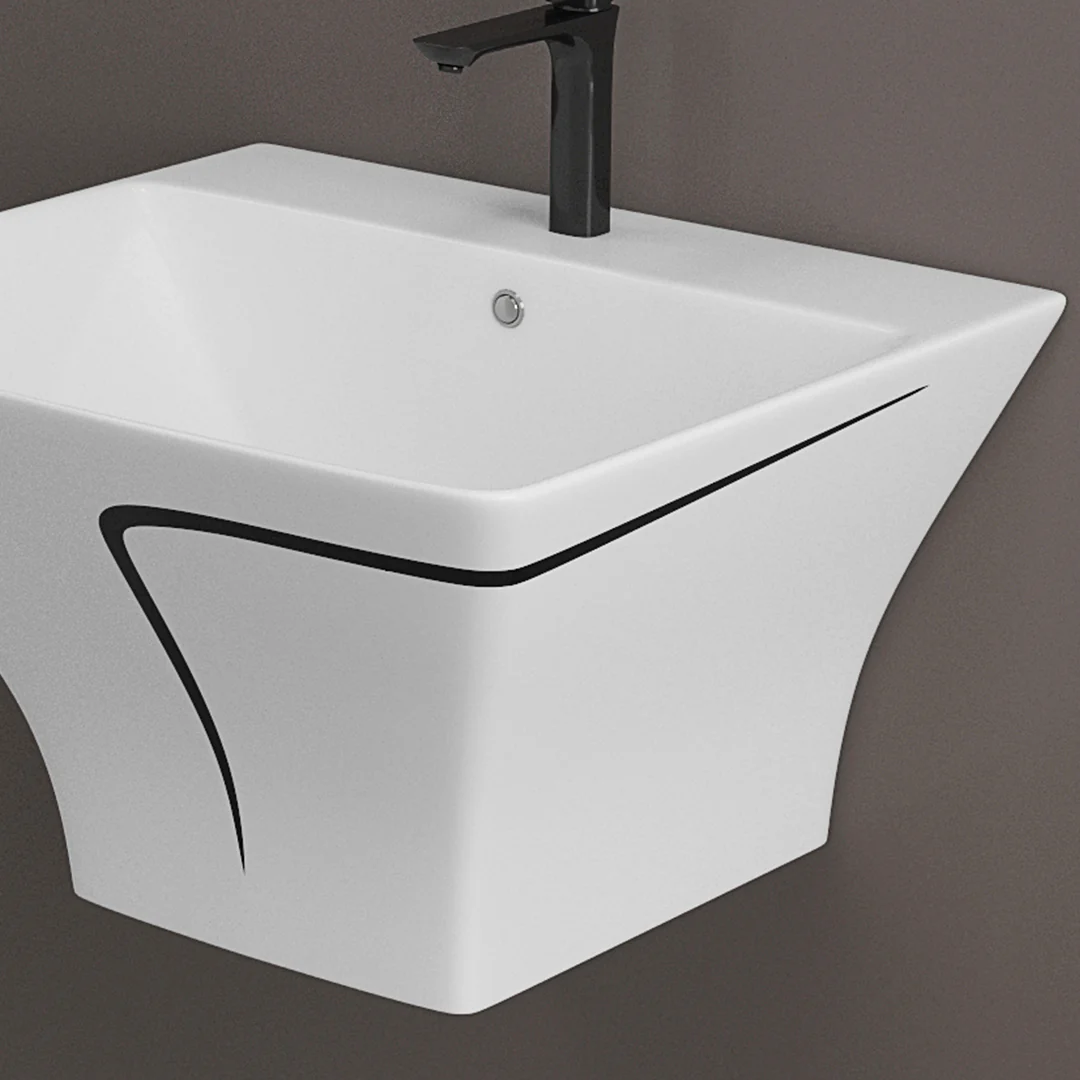 Designer One Piece Half Basin (Cubix 18) - Image 2