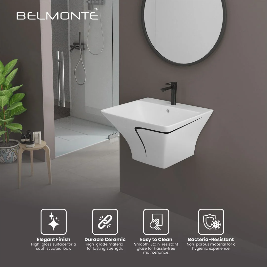 Designer One Piece Half Basin (Cubix 18) - Image 5