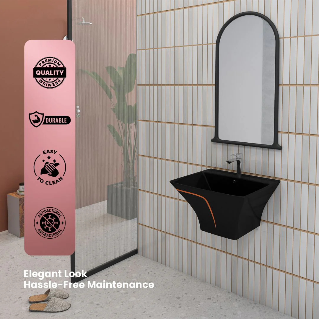 Designer One Piece Half Basin (Cubix 19) - Image 6