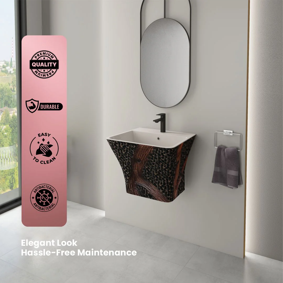 Designer One Piece Half Basin (Cubix 29) - Image 6