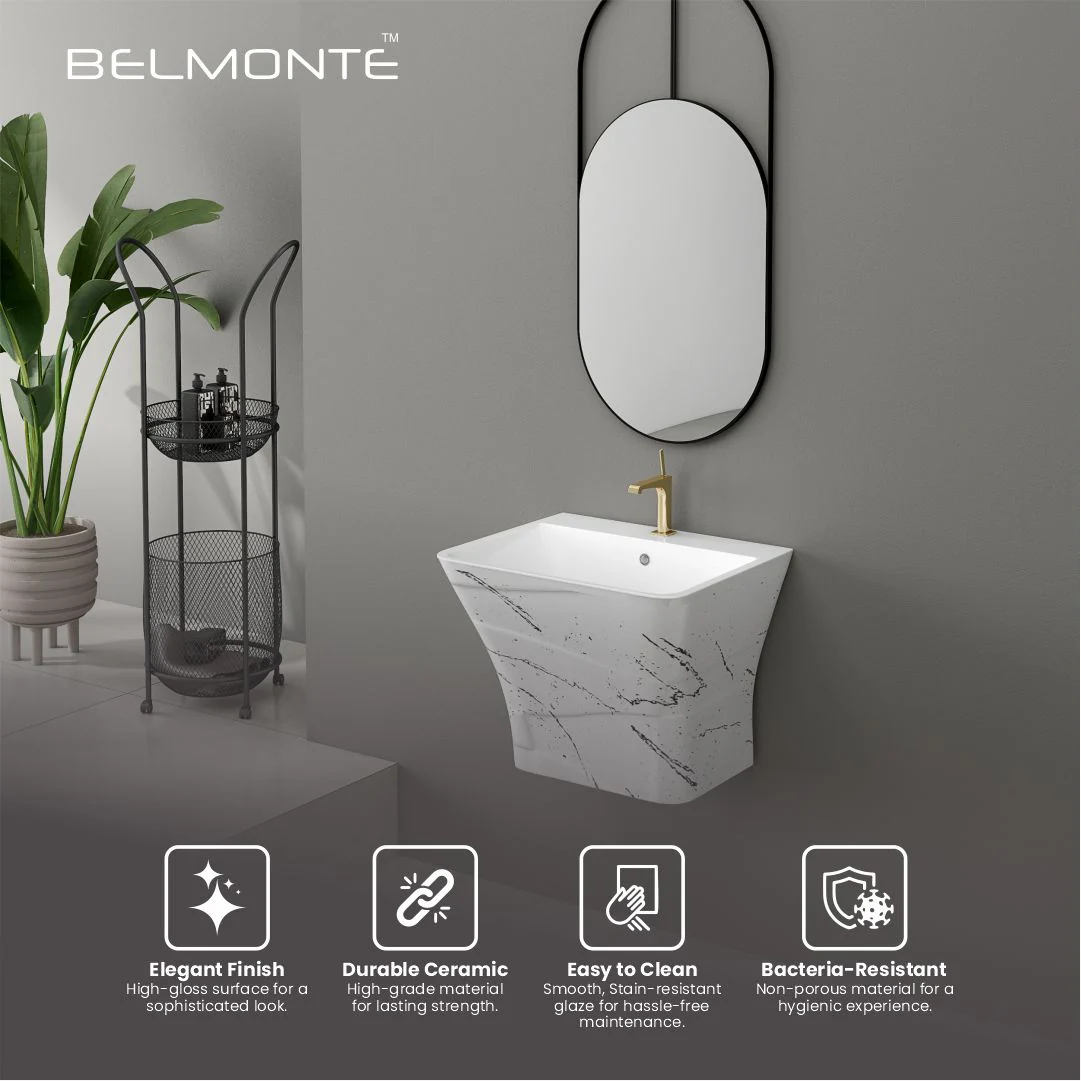Designer One Piece Half Basin (Cubix 35) - Image 5