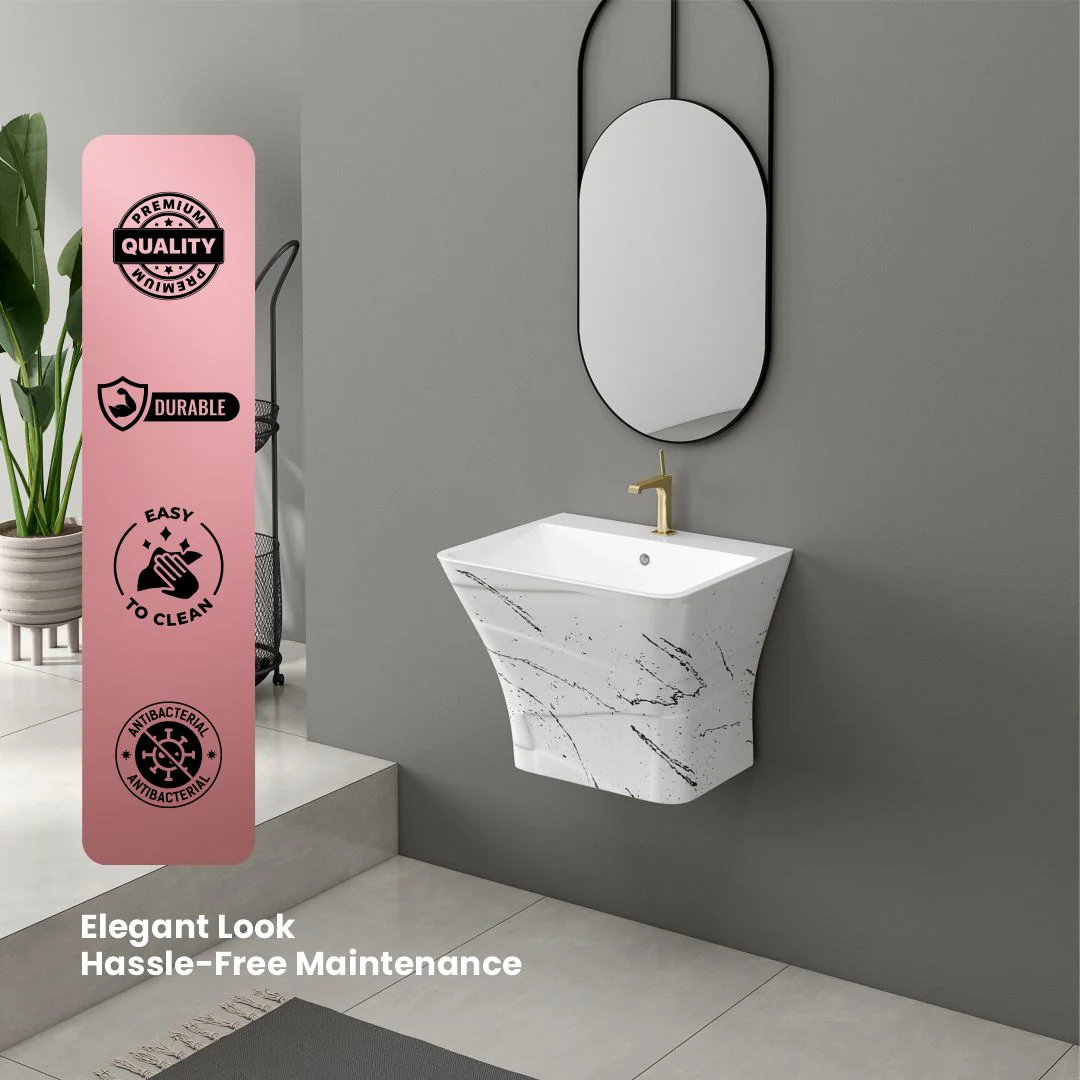 Designer One Piece Half Basin (Cubix 35) - Image 6