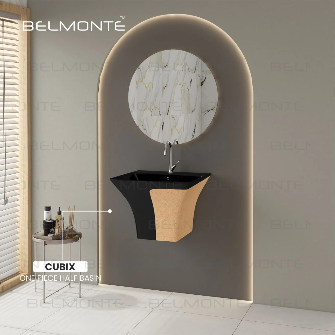 Designer One Piece Half Basin (Cubix 40) - Image 3