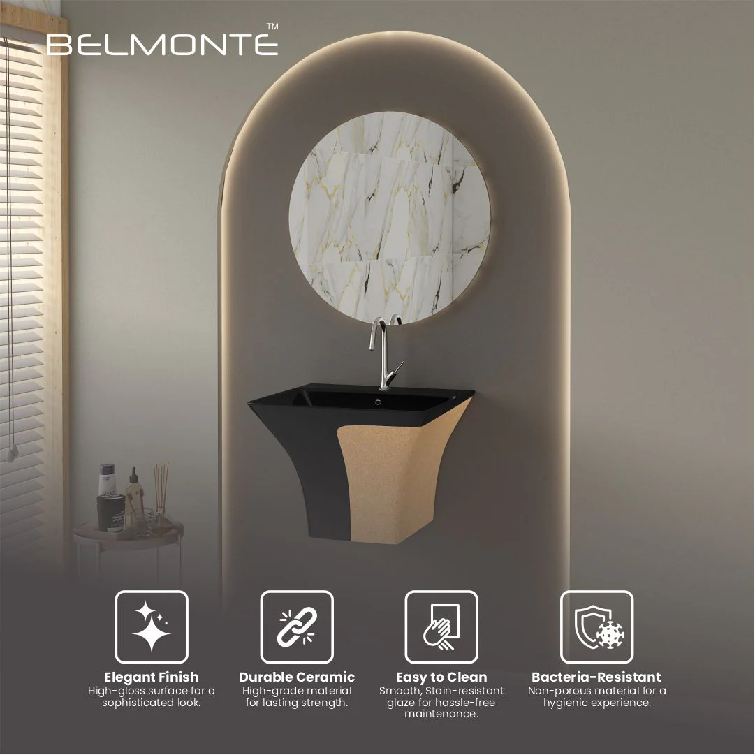 Designer One Piece Half Basin (Cubix 40) - Image 5