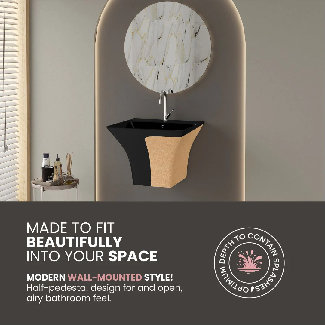 Designer One Piece Half Basin (Cubix 40) - Image 7