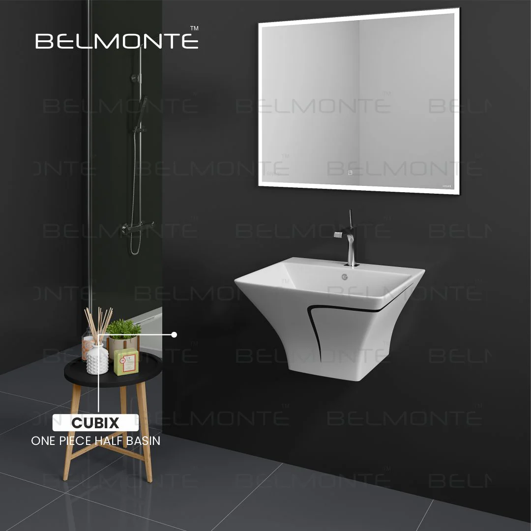 Designer One Piece Half Basin (Cubix 41) - Image 3