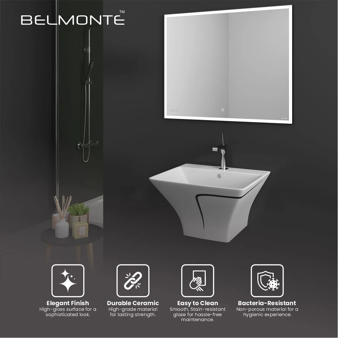 Designer One Piece Half Basin (Cubix 41) - Image 5