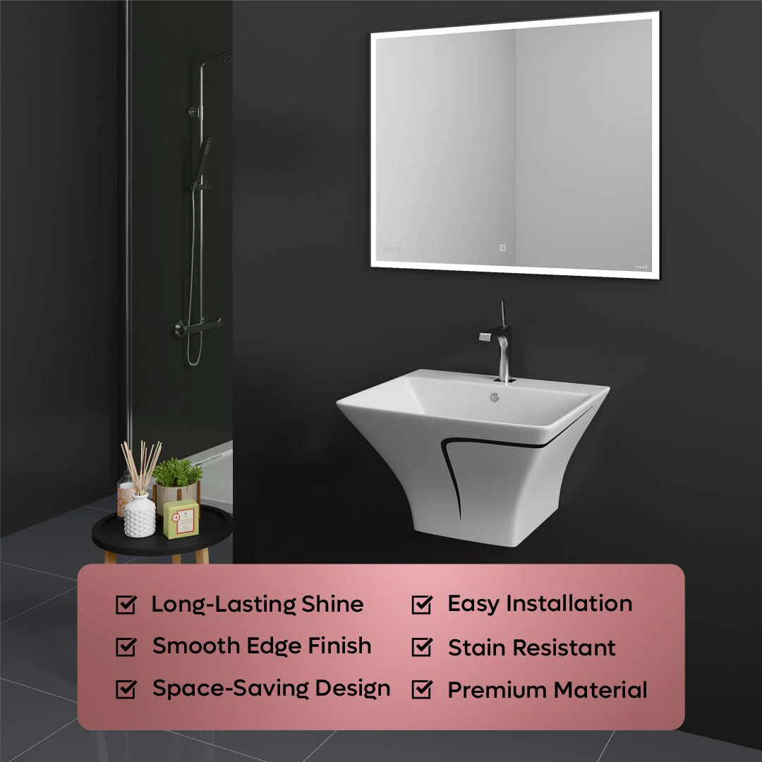 Designer One Piece Half Basin (Cubix 41) - Image 8