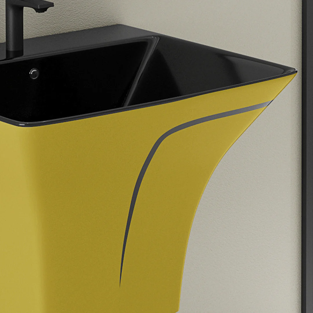 Designer One Piece Half Basin (Cubix 43) - Image 2