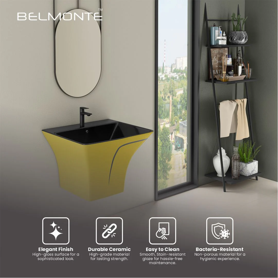 Designer One Piece Half Basin (Cubix 43) - Image 5