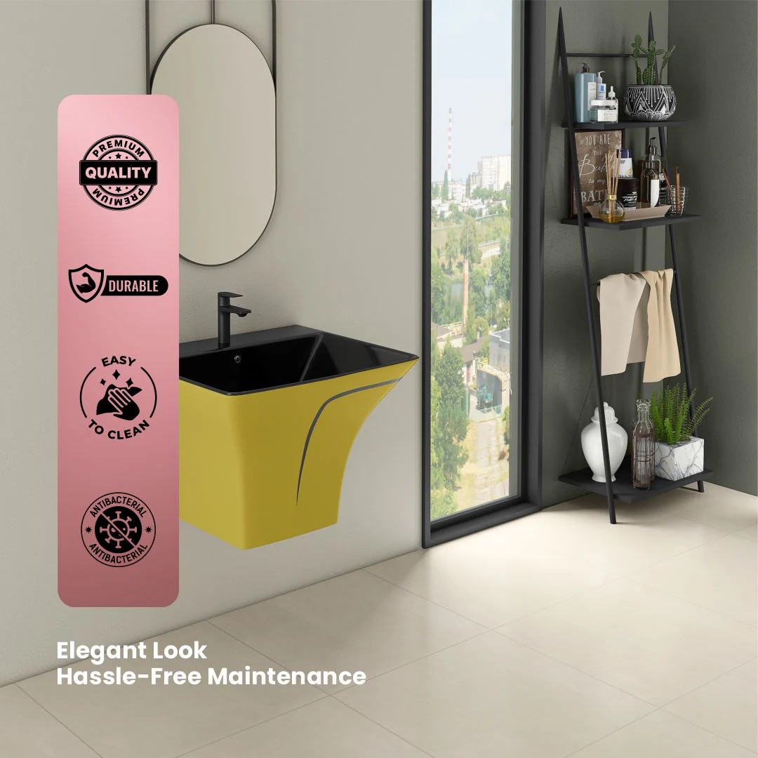 Designer One Piece Half Basin (Cubix 43) - Image 6
