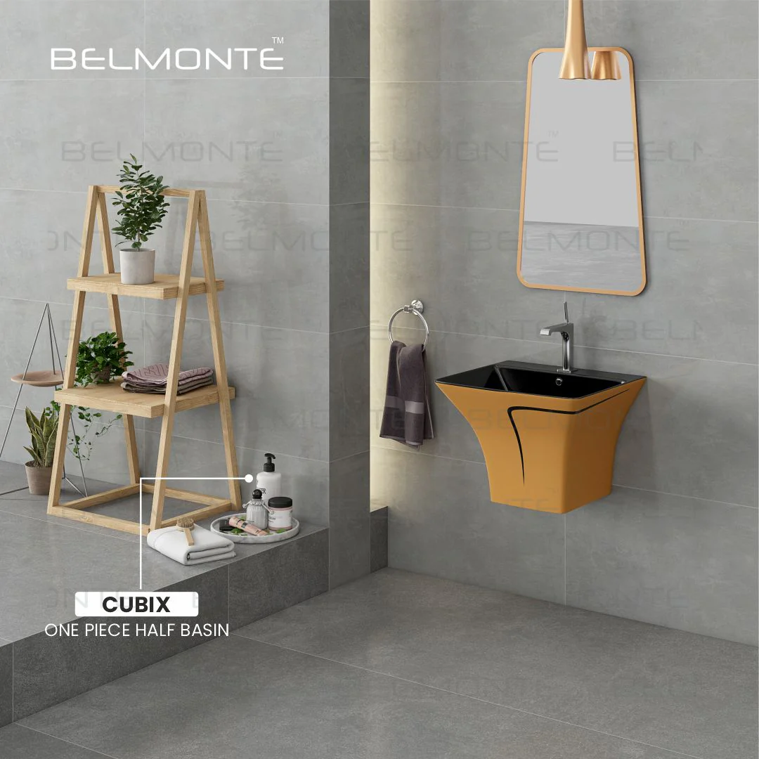 Designer One Piece Half Basin (Cubix 44) - Image 3
