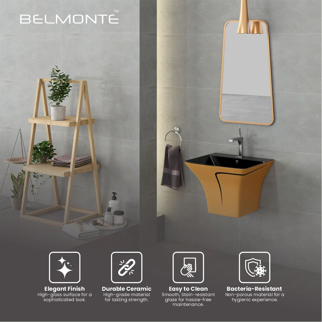 Designer One Piece Half Basin (Cubix 44) - Image 5