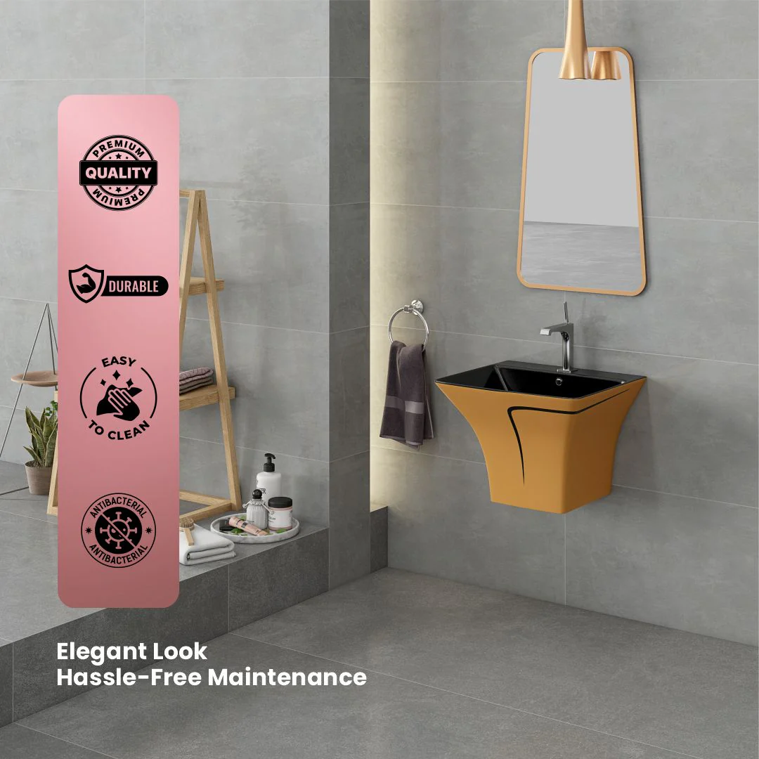 Designer One Piece Half Basin (Cubix 44) - Image 6