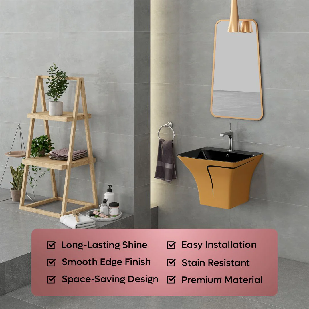Designer One Piece Half Basin (Cubix 44) - Image 8