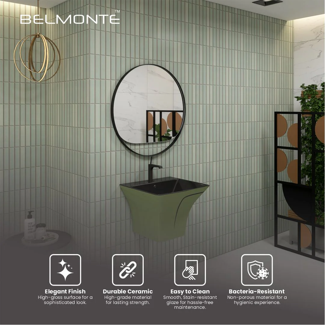 Designer One Piece Half Basin (Cubix 50) - Image 5
