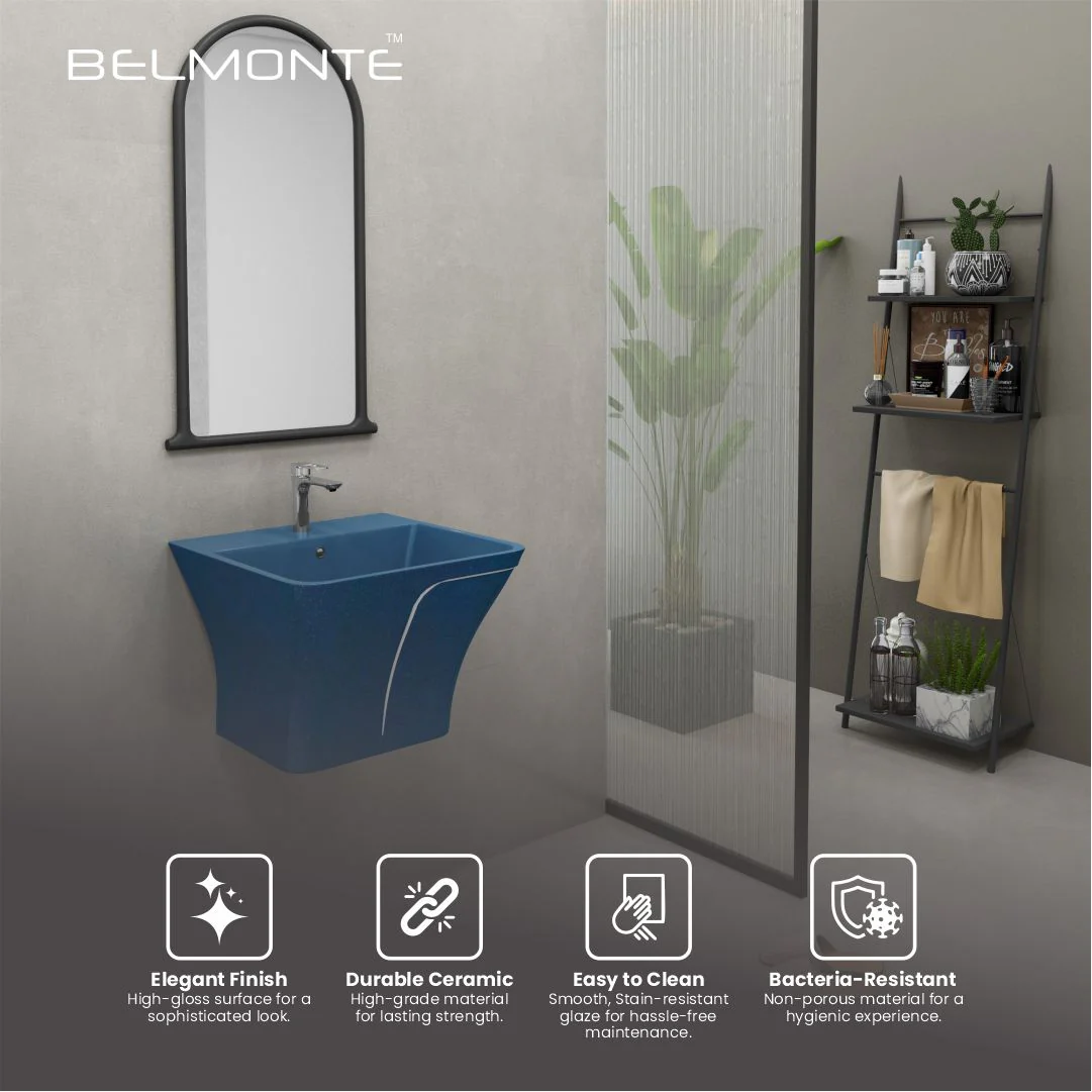 Designer One Piece Half Basin (Cubix 52) - Image 5