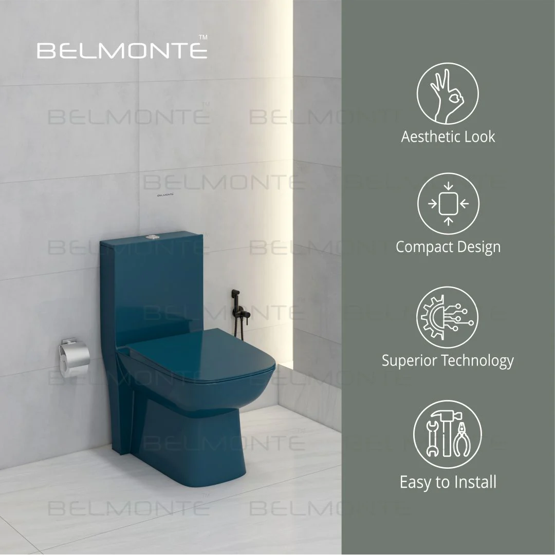 Designer One Piece Water Closet (Athos OP Royal Blue) - Image 3