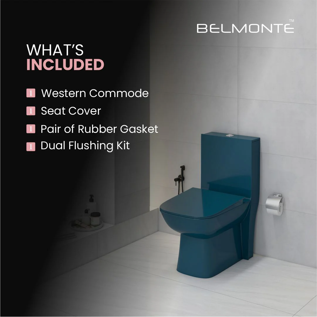 Designer One Piece Water Closet (Athos OP Royal Blue) - Image 6