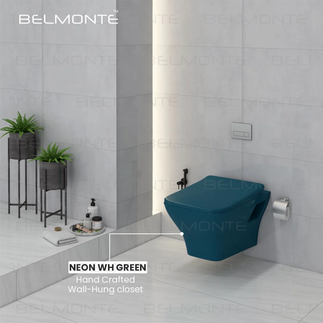 Designer Wall Hung Water Closet (Neon WH Royal Blue) - Image 3