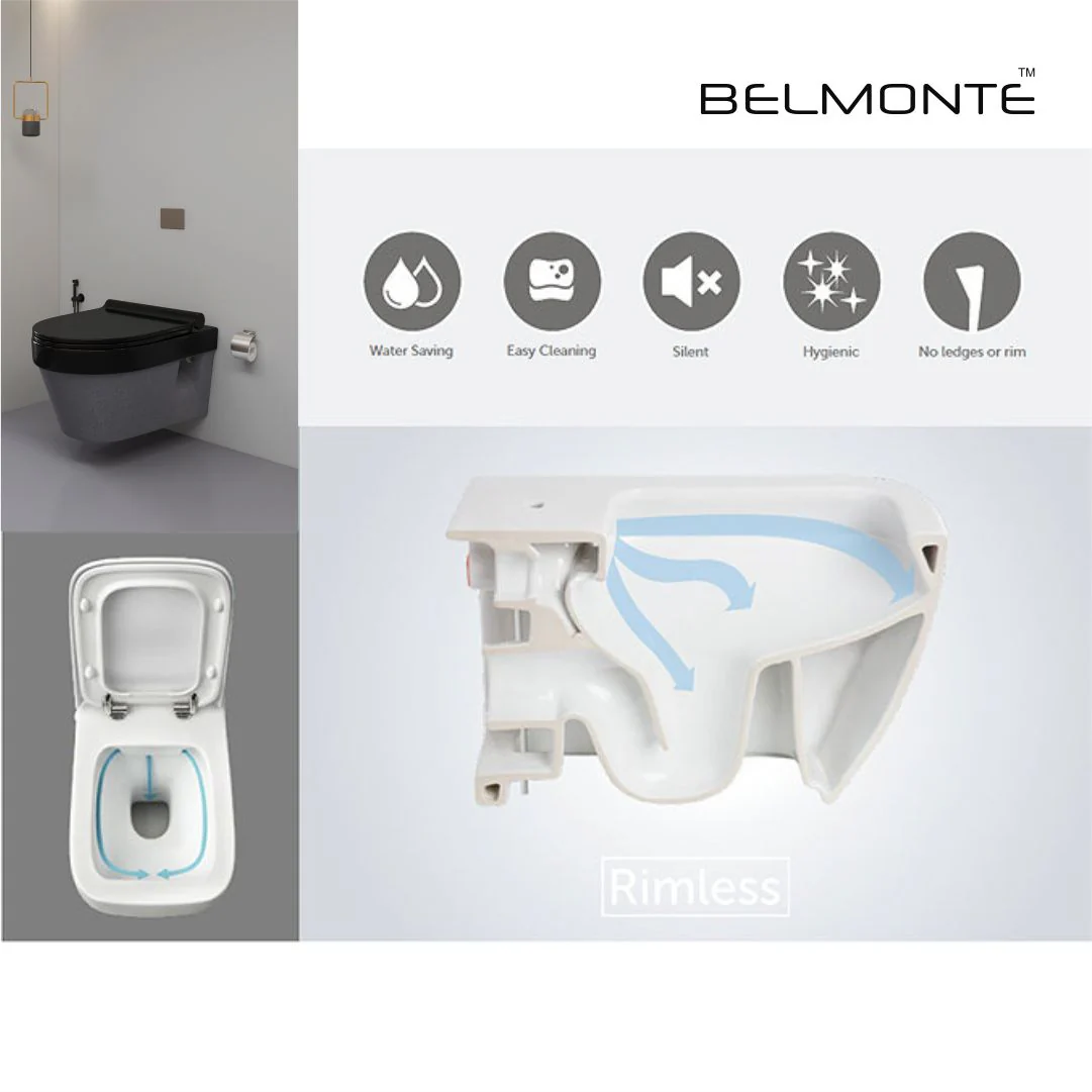 Designer Wall Hung Water Closet (Retro W/H RB01) - Image 6