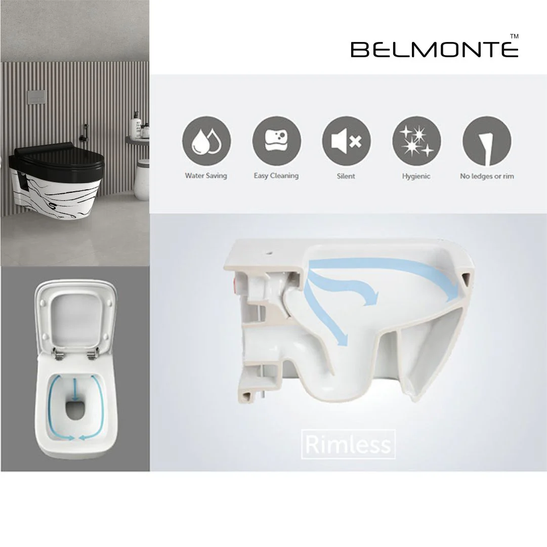 Designer Wall Hung Water Closet (Retro WH 16) - Image 6
