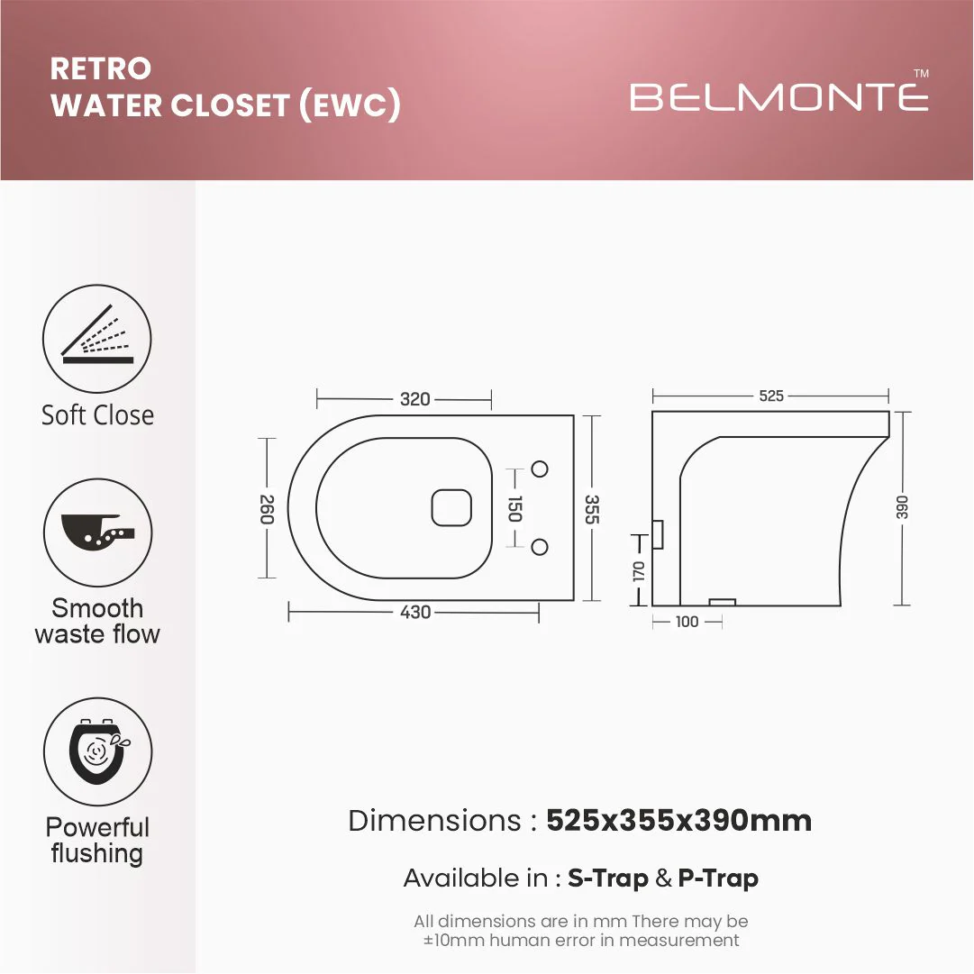 Designer Water Closet (Ewc Retro BB08) - Image 4