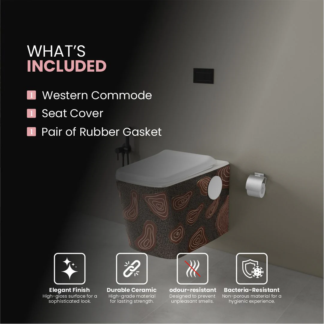 Designer Western Commode (Moon WH 02) - Image 5