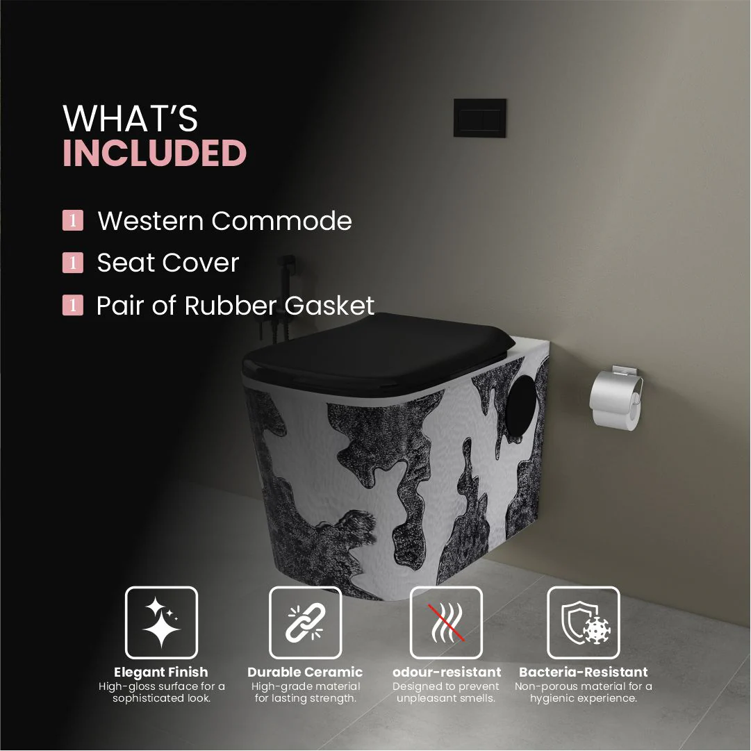 Designer Western Commode (Moon WH 03) - Image 5