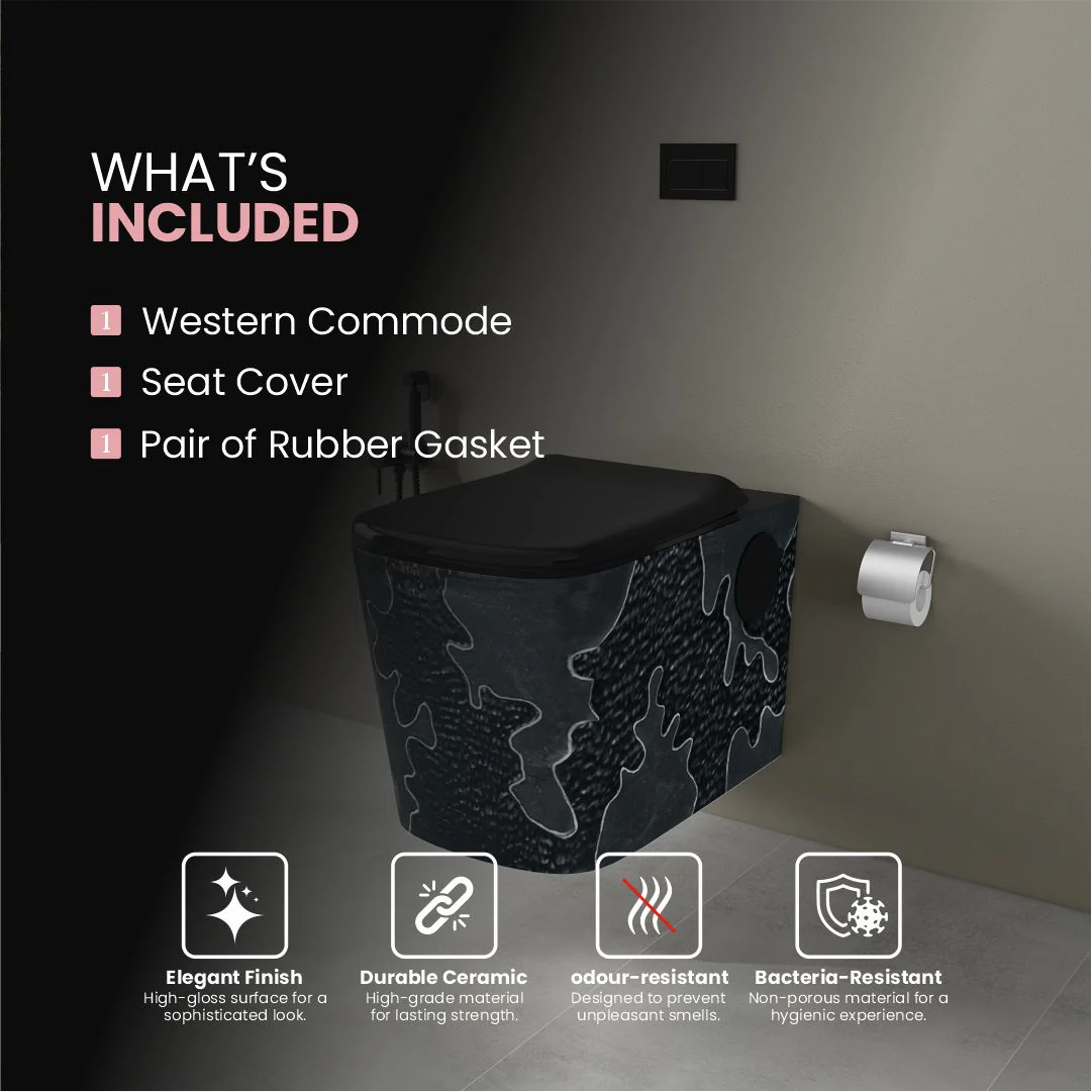 Designer Western Commode (Moon WH 04) - Image 5