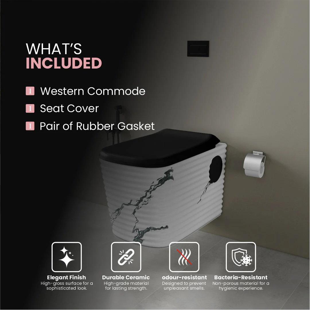 Designer Western Commode (Moon WH 05) - Image 5