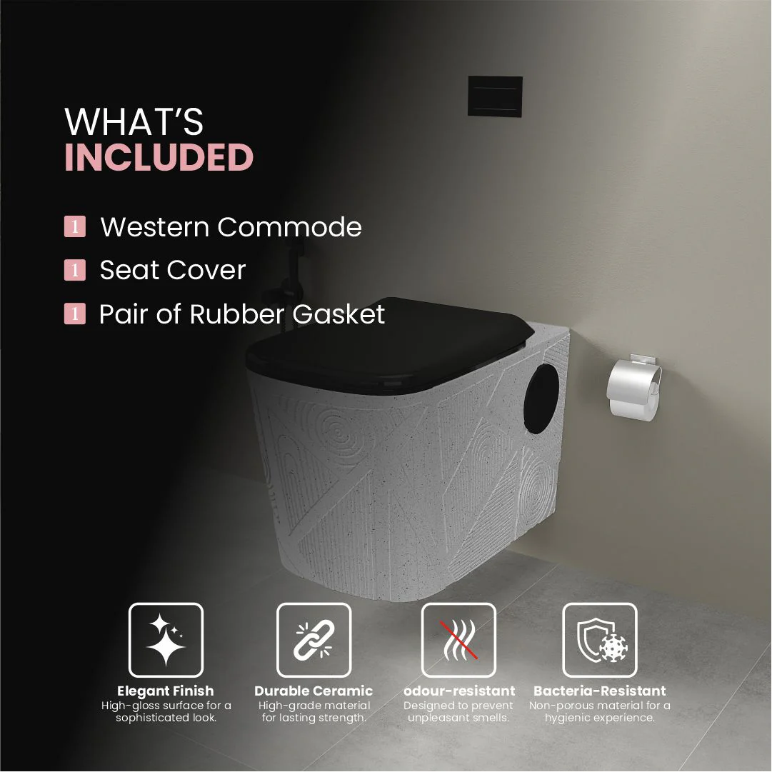 Designer Western Commode (Moon WH 18) - Image 6