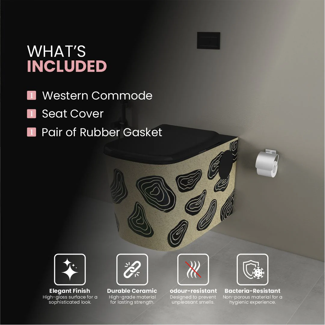 Designer Western Commode (Moon WH 38) - Image 5