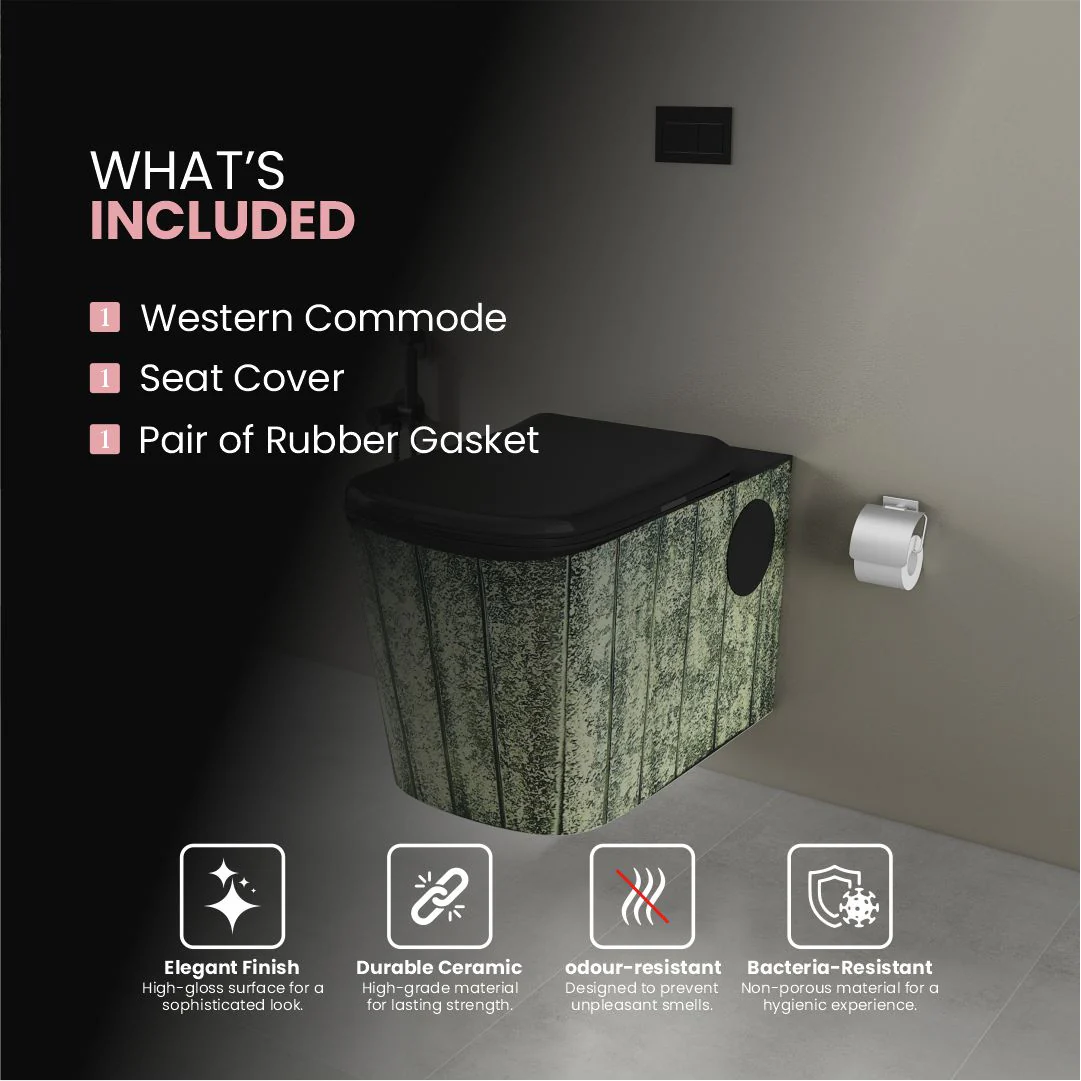 Designer Western Commode (Moon WH 40) - Image 5