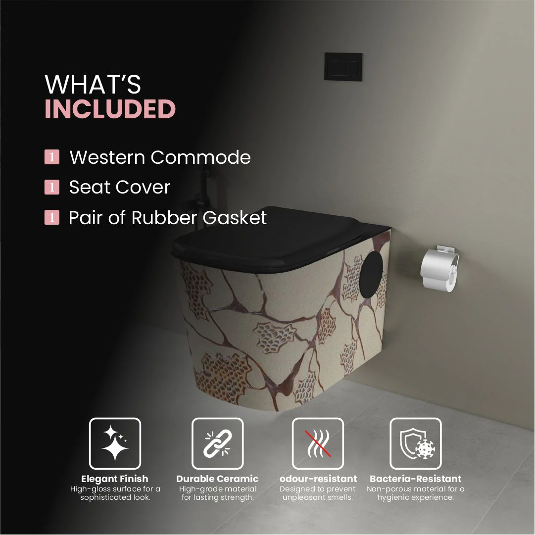 Designer Western Commode (Moon WH 42) - Image 5