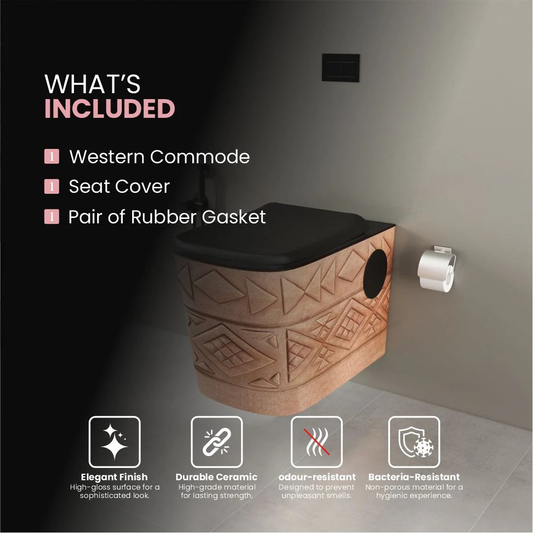 Designer Western Commode (Moon WH 43) - Image 5