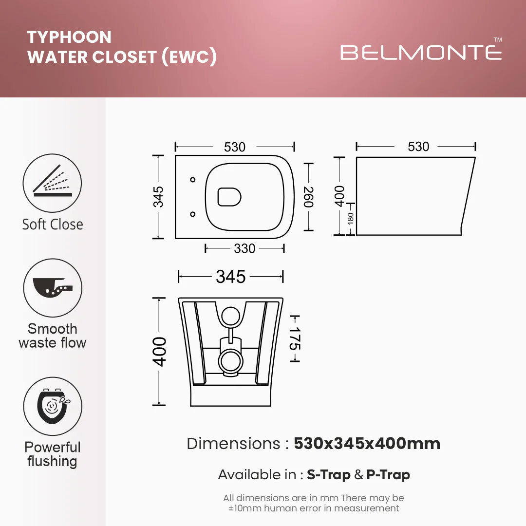 Floor Mounted Water Closet (EWC Typhoon) - Image 4