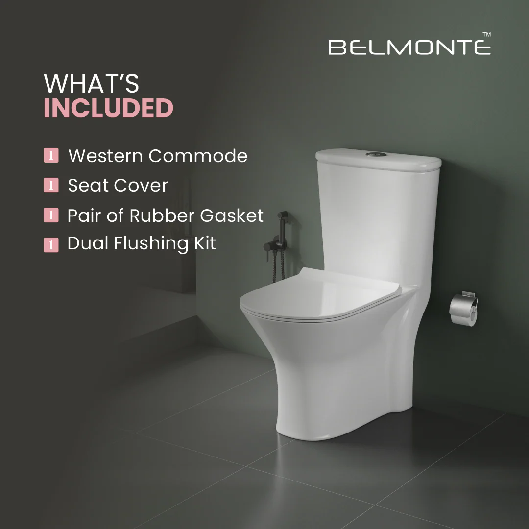 Single Piece Western Toilet (Rainbow) - Image 5
