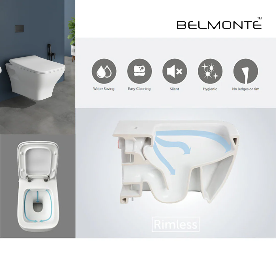 Wall Hung Commode (Neon) - Image 4