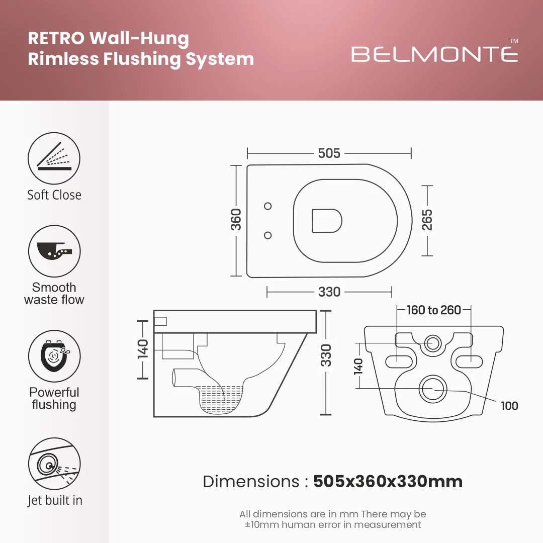 Wall Hung Commode (Retro) - Image 8