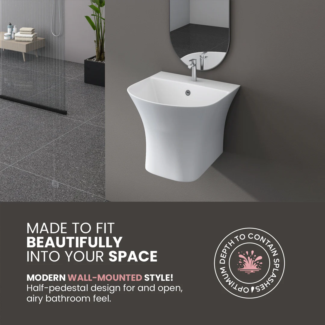 Wall Hung Half Basin (Kubica) - Image 3