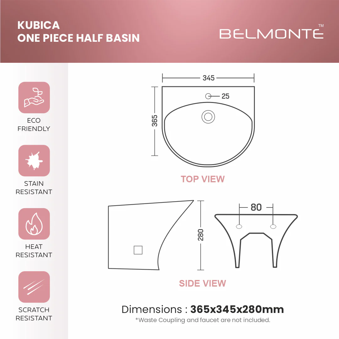 Wall Hung Half Basin (Kubica) - Image 7