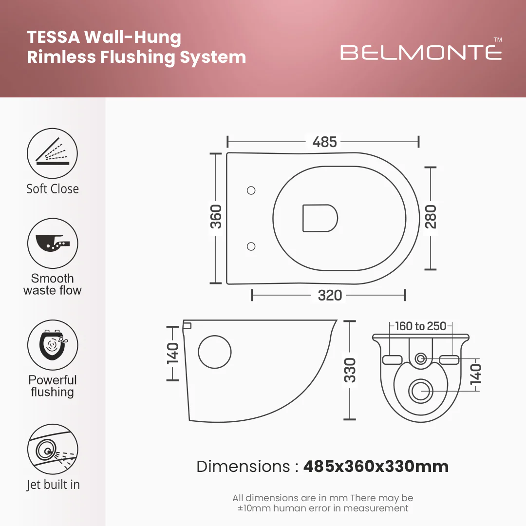Wall Hung Wc (Tessa) - Image 8