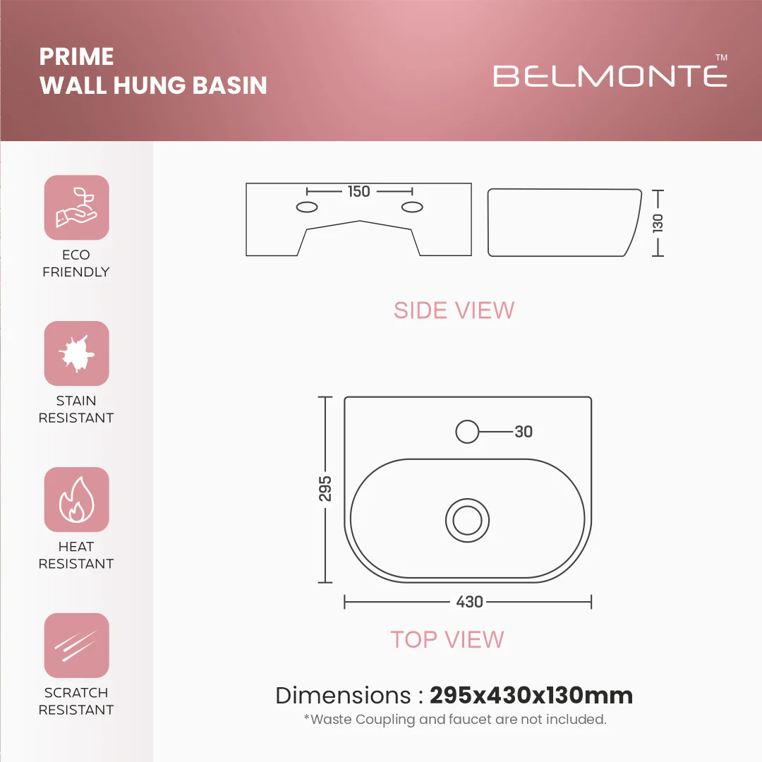 Wall Mounted Basin (Prime) - Image 7